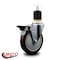 Service Caster 5'' Maroon Poly Swivel 1-7/8'' Expanding Stem Caster with Brake SCC-EX20S514-PPUB-MRN-PLB-178 - alternate 2